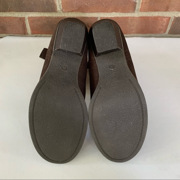 Spring Women’s Brown Faux Suede Ankle Boots Block Heel Shoes EU 38 US 7 M - Picture 5 of 8